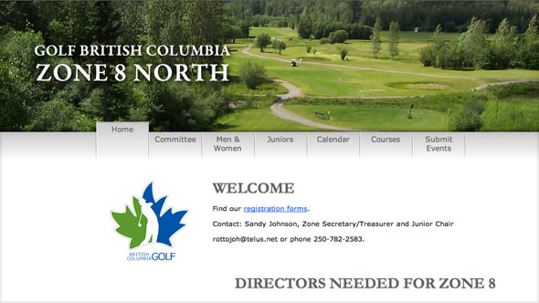 Golf BC - Zone 8 North Golf BC - Zone 8 North