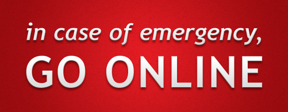 in_case_of_emergency In case of emergency, go online!