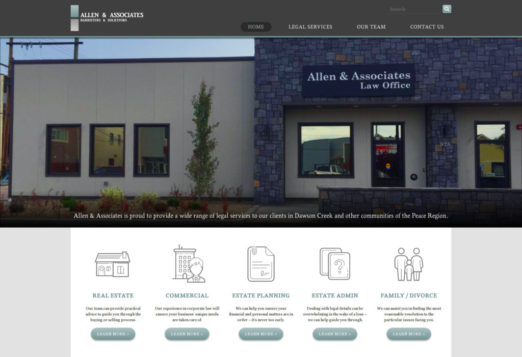 New website for Allen & Associates Barristers & Solicitors